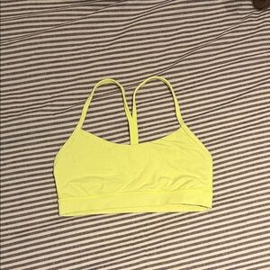 Lime Green Lulu y sports Bra